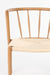 Eetkamerstoel Che Woven paper Naturel 46x52 cm-Fauteuils-Creating Home
