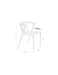 Eetkamerstoel Che Woven paper Naturel 46x52 cm-Fauteuils-Creating Home