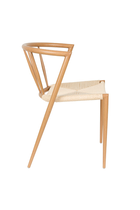 Eetkamerstoel Che Woven paper Naturel 46x52 cm-Fauteuils-Creating Home