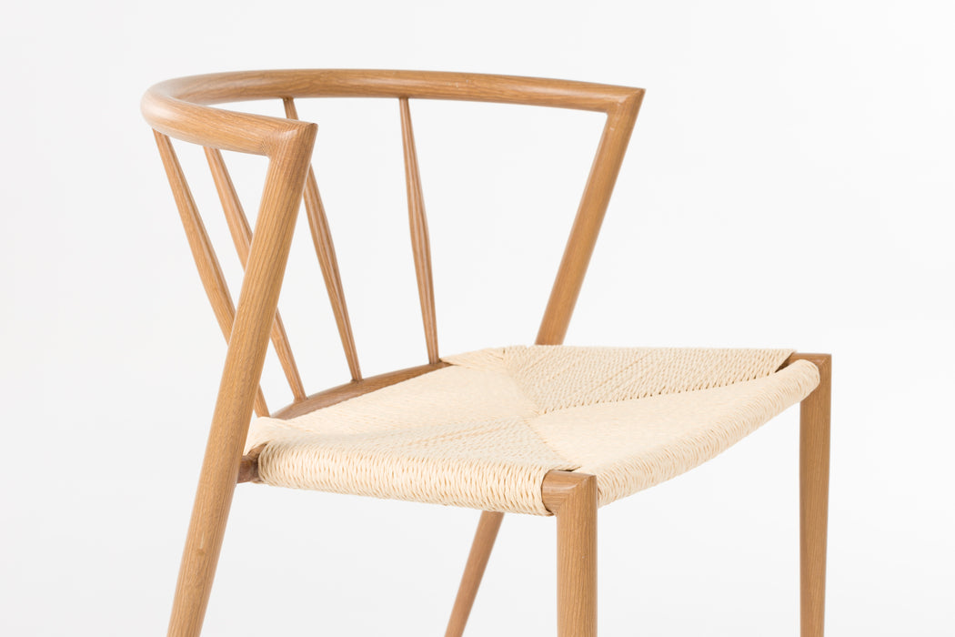 Eetkamerstoel Che Woven paper Naturel 46x52 cm-Fauteuils-Creating Home