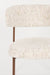 Eetkamerstoel Claes Off-white Polyester Wit 57.5x56.5 cm-Eetkamerstoelen-Creating Home