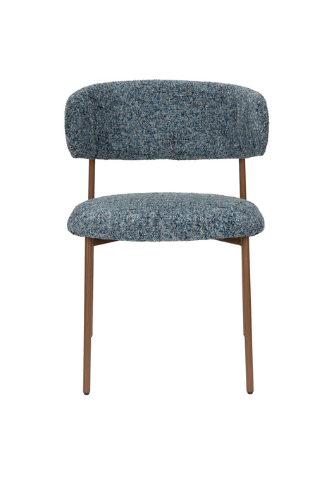 Eetkamerstoel Claes Polyester Blauw – productaanzicht