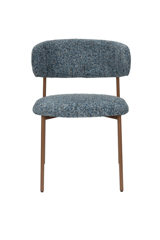 Eetkamerstoel Claes Polyester Blauw – productaanzicht