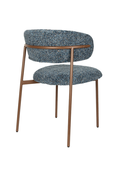 Eetkamerstoel Claes Polyester Blauw – productaanzicht 3