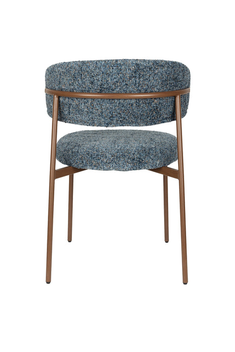Eetkamerstoel Claes Polyester Blauw – productaanzicht 4