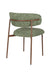 Eetkamerstoel Claes Polyester Groen 57.5x56.5 cm-Eetkamerstoelen-Creating Home