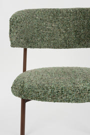 Eetkamerstoel Claes Polyester Groen 57.5x56.5 cm-Eetkamerstoelen-Creating Home