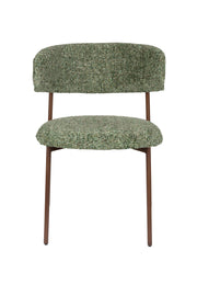 Eetkamerstoel Claes Polyester Groen 57.5x56.5 cm-Eetkamerstoelen-Creating Home