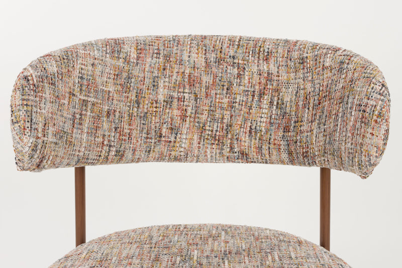 Eetkamerstoel Claes Polyester Multi color 57.5x56.5 cm-Eetkamerstoelen-Creating Home
