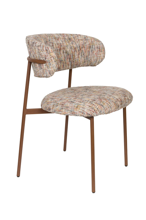 Eetkamerstoel Claes Polyester Multi color 57.5x56.5 cm-Eetkamerstoelen-Creating Home