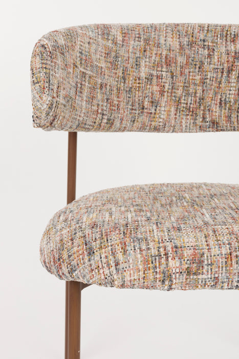 Eetkamerstoel Claes Polyester Multi color 57.5x56.5 cm-Eetkamerstoelen-Creating Home