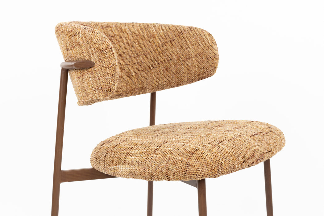 Eetkamerstoel Claes Polyester Okergeel – detail 3