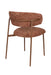 Eetkamerstoel Claes Polyester Terracotta 57.5x56.5 cm-Eetkamerstoelen-Creating Home