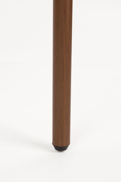 Eetkamerstoel Claes Polyester Terracotta 57.5x56.5 cm-Eetkamerstoelen-Creating Home