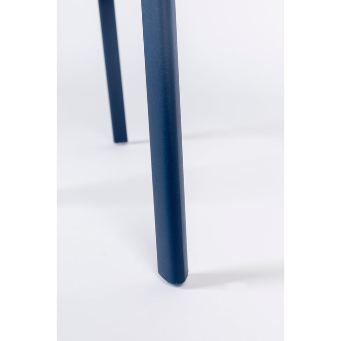 Eetkamerstoel Clive Donker Plastic Blauw 47x48 cm-Eetkamerstoelen-Creating Home