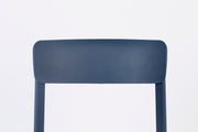 Eetkamerstoel Clive Donker Plastic Blauw 47x48 cm-Eetkamerstoelen-Creating Home