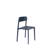 Eetkamerstoel Clive Donker Plastic Blauw 47x48 cm-Eetkamerstoelen-Creating Home