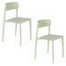 Eetkamerstoel Clive Light Plastic Groen 47x48 cm