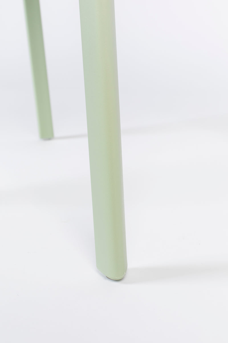 Eetkamerstoel Clive Light Plastic Groen 47x48 cm-Eetkamerstoelen-Creating Home