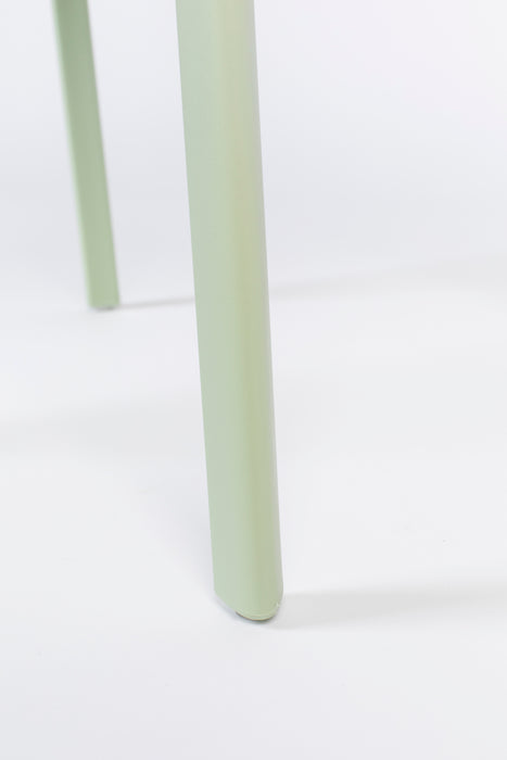 Eetkamerstoel Clive Light Plastic Groen 47x48 cm-Eetkamerstoelen-Creating Home