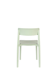 Eetkamerstoel Clive Light Plastic Groen 47x48 cm-Eetkamerstoelen-Creating Home
