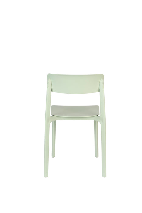 Eetkamerstoel Clive Light Plastic Groen 47x48 cm-Eetkamerstoelen-Creating Home