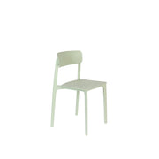 Eetkamerstoel Clive Light Plastic Groen 47x48 cm-Eetkamerstoelen-Creating Home