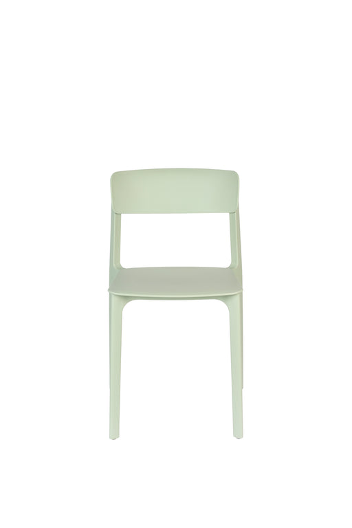Eetkamerstoel Clive Light Plastic Groen 47x48 cm-Fauteuils-Creating Home