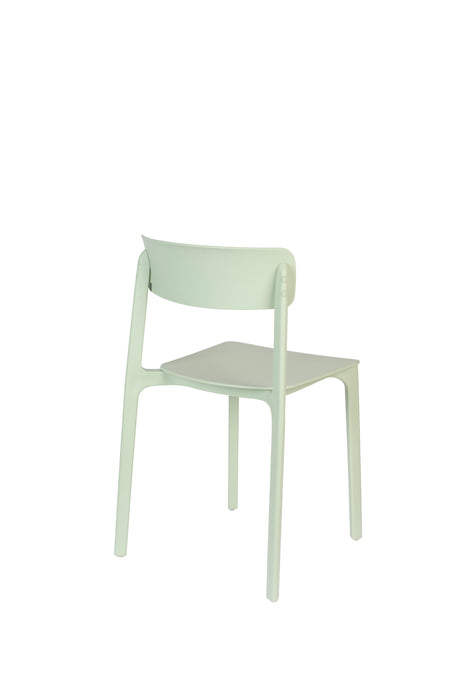 Eetkamerstoel Clive Light Plastic Groen 47x48 cm-Fauteuils-Creating Home