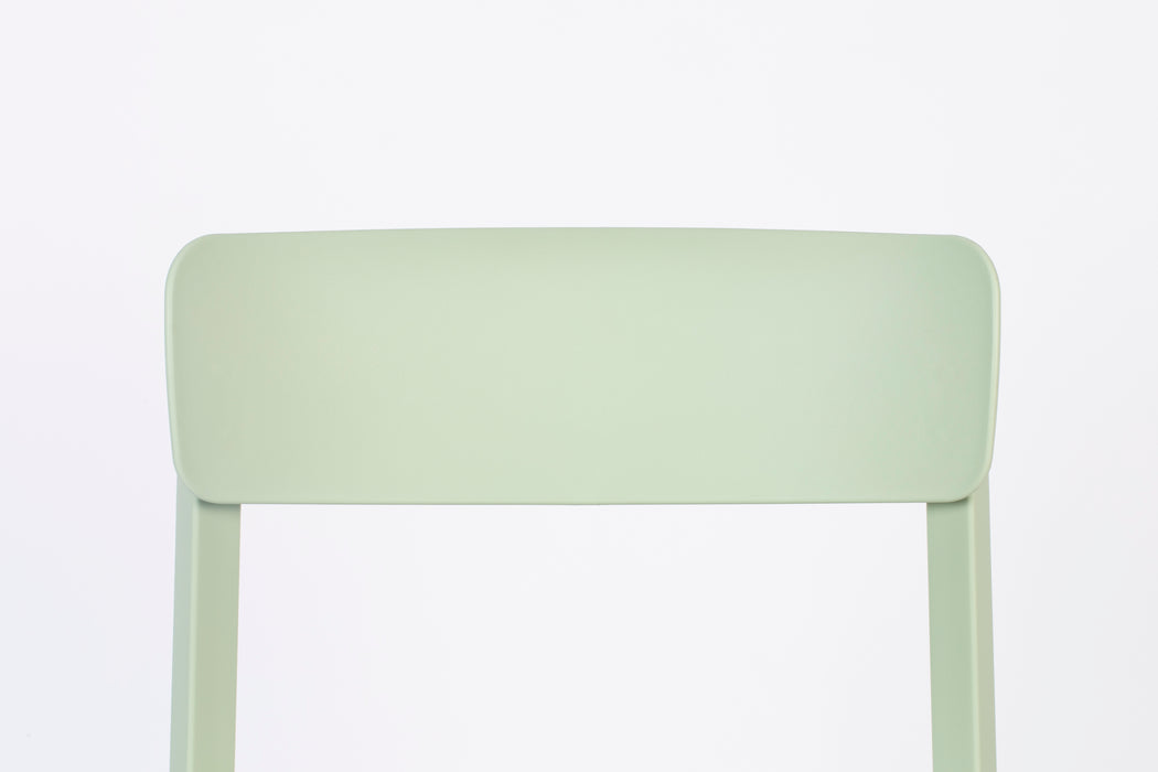 Eetkamerstoel Clive Light Plastic Groen 47x48 cm-Fauteuils-Creating Home