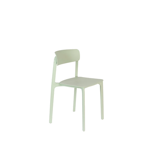 Eetkamerstoel Clive Light Plastic Groen 47x48 cm-Fauteuils-Creating Home
