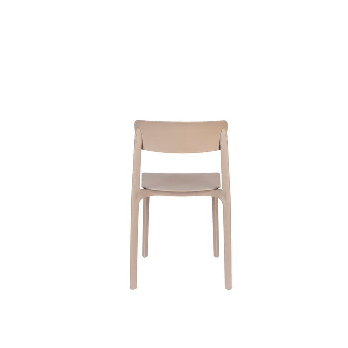 Eetkamerstoel Clive Plastic Bruin 47x48 cm-Eetkamerstoelen-Creating Home