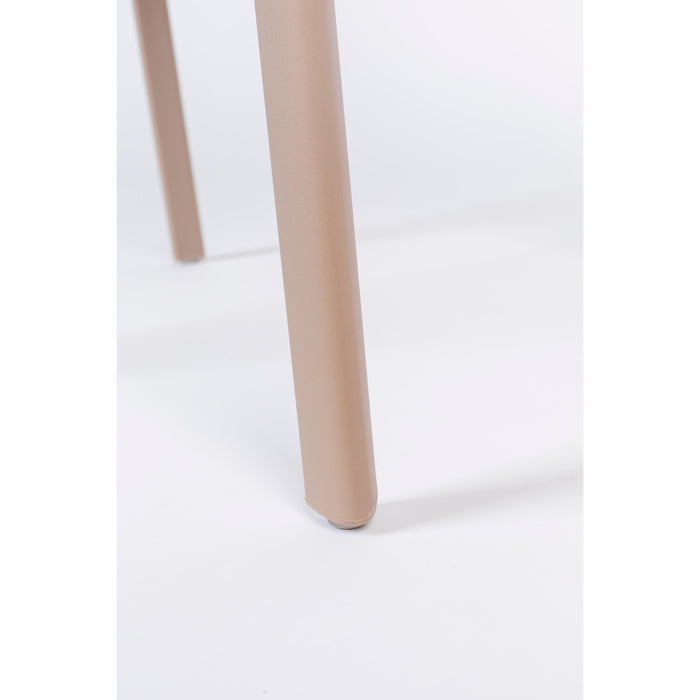 Eetkamerstoel Clive Plastic Bruin 47x48 cm-Eetkamerstoelen-Creating Home