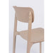 Eetkamerstoel Clive Plastic Bruin 47x48 cm