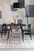 Eetkamerstoel Clive Plastic Bruin 47x48 cm-Eetkamerstoelen-Creating Home
