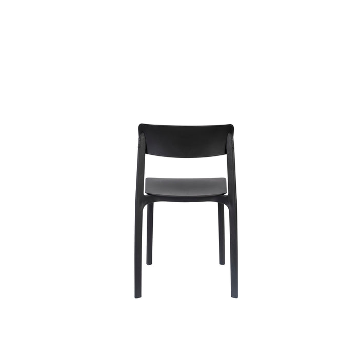 Eetkamerstoel Clive Plastic Zwart 47x48 cm-Eetkamerstoelen-Creating Home