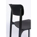 Eetkamerstoel Clive Plastic Zwart 47x48 cm-Eetkamerstoelen-Creating Home