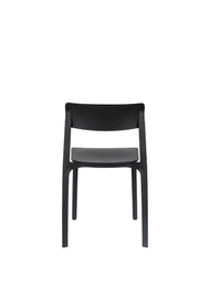 Eetkamerstoel Clive Plastic Zwart 47x48 cm-Eetkamerstoelen-Creating Home
