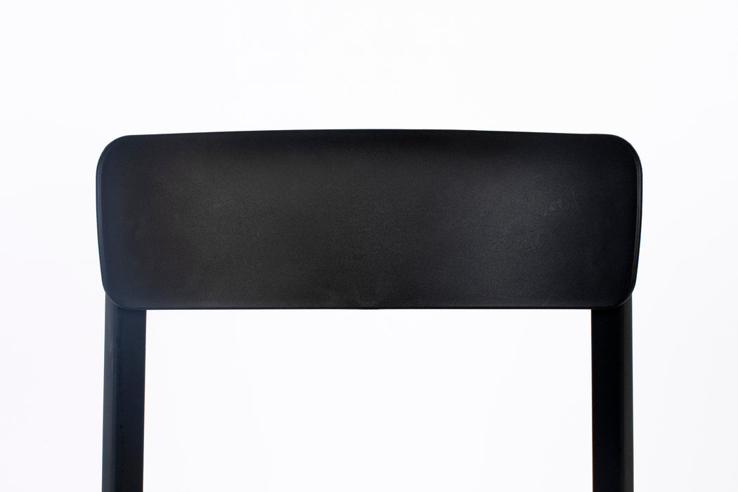 Eetkamerstoel Clive Plastic Zwart 47x48 cm-Eetkamerstoelen-Creating Home