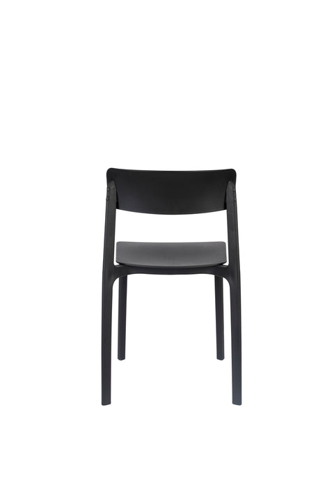 Eetkamerstoel Clive Plastic Zwart 47x48 cm-Fauteuils-Creating Home