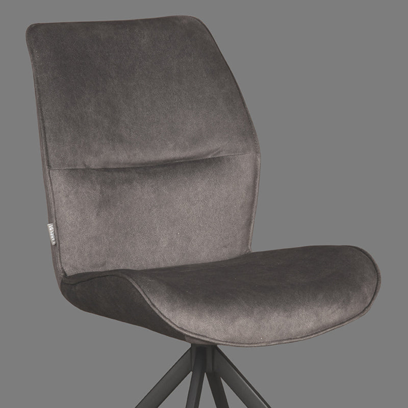 Eetkamerstoel Comfy Antraciet Cosmo 48x64x91 cm-Eetkamerstoelen-LABEL51