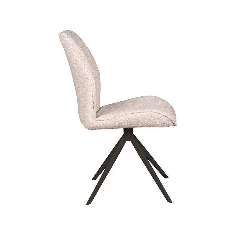 Eetkamerstoel Comfy Naturel Boucle 48x64x91 cm-Eetkamerstoelen-LABEL51