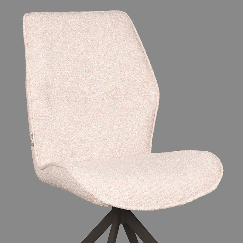 Eetkamerstoel Comfy Naturel Boucle 48x64x91 cm-Eetkamerstoelen-LABEL51