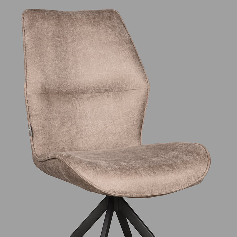 Eetkamerstoel Comfy Taupe Micro Suede 48x64x91 cm-Eetkamerstoelen-LABEL51