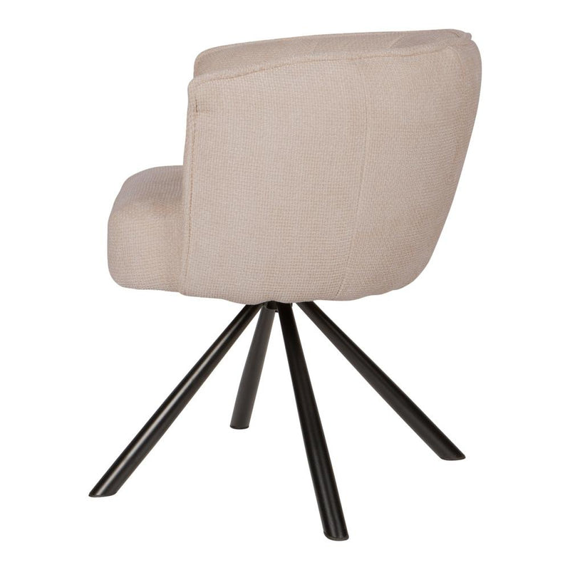 Eetkamerstoel Como Polyester Crème-Eetkamerstoelen-PTMD