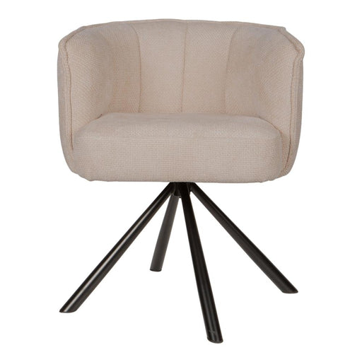 Eetkamerstoel Como Polyester Crème-Eetkamerstoelen-PTMD
