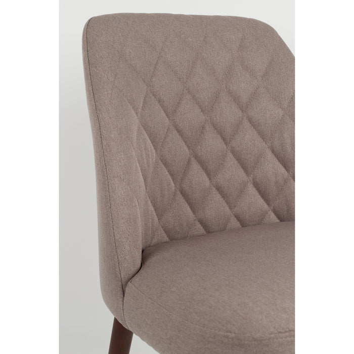 Eetkamerstoel Conway Stof Beige 56x48 cm-Eetkamerstoelen-Creating Home