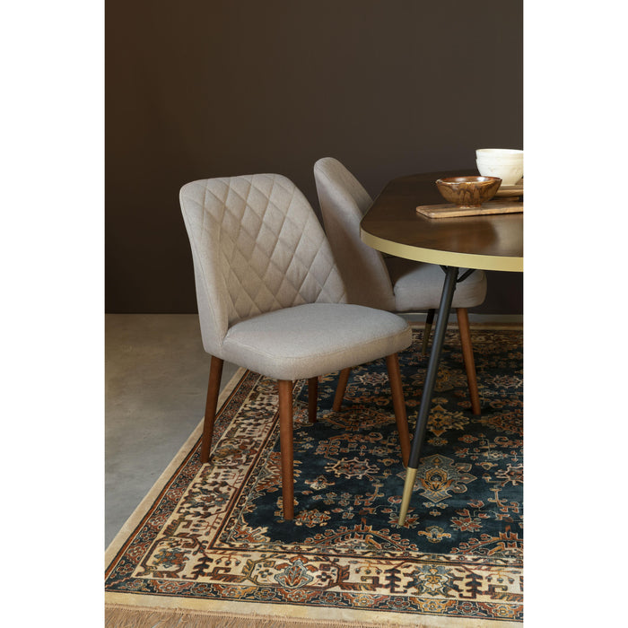 Eetkamerstoel Conway Stof Beige 56x48 cm-Eetkamerstoelen-Creating Home