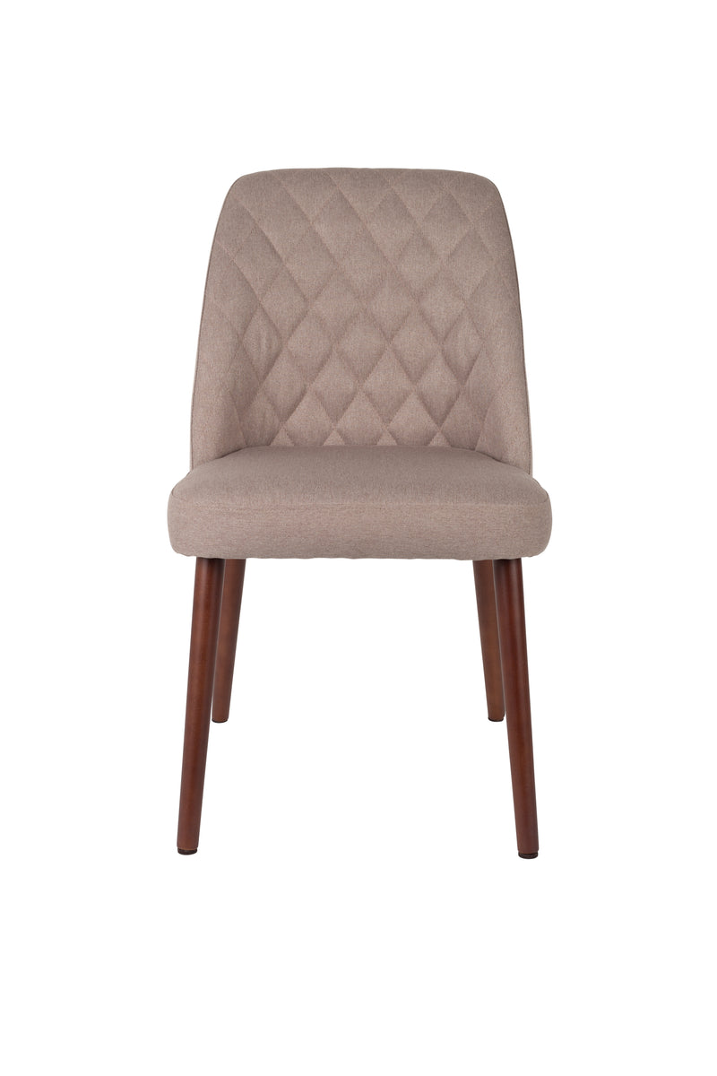 Eetkamerstoel Conway Stof Beige 56x48 cm-Eetkamerstoelen-Creating Home