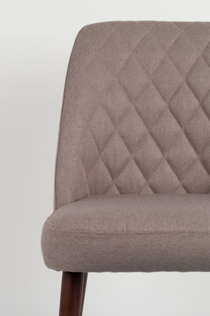 Eetkamerstoel Conway Stof Beige 56x48 cm-Eetkamerstoelen-Creating Home